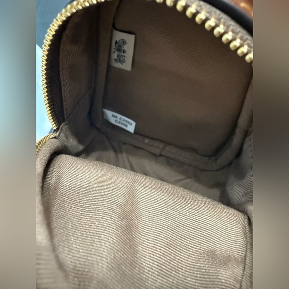 Coach Tan and Brown Mini Backpack Charm - Picture 6 of 9